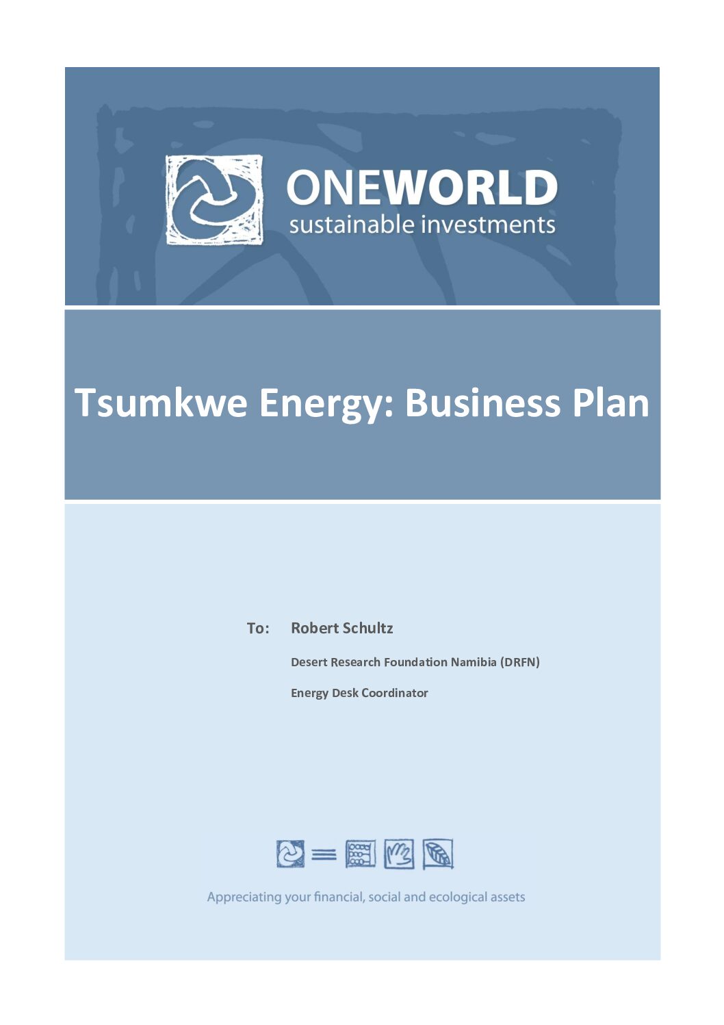 Tsumkwe Energy- Business Plan